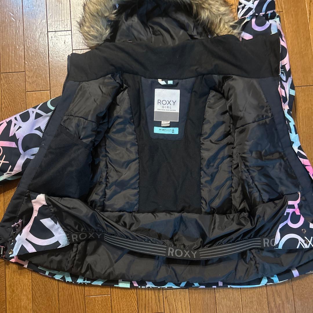 美品　ROXY♡スキーウェア スノーウェア ガール キッズ 女の子 フード付