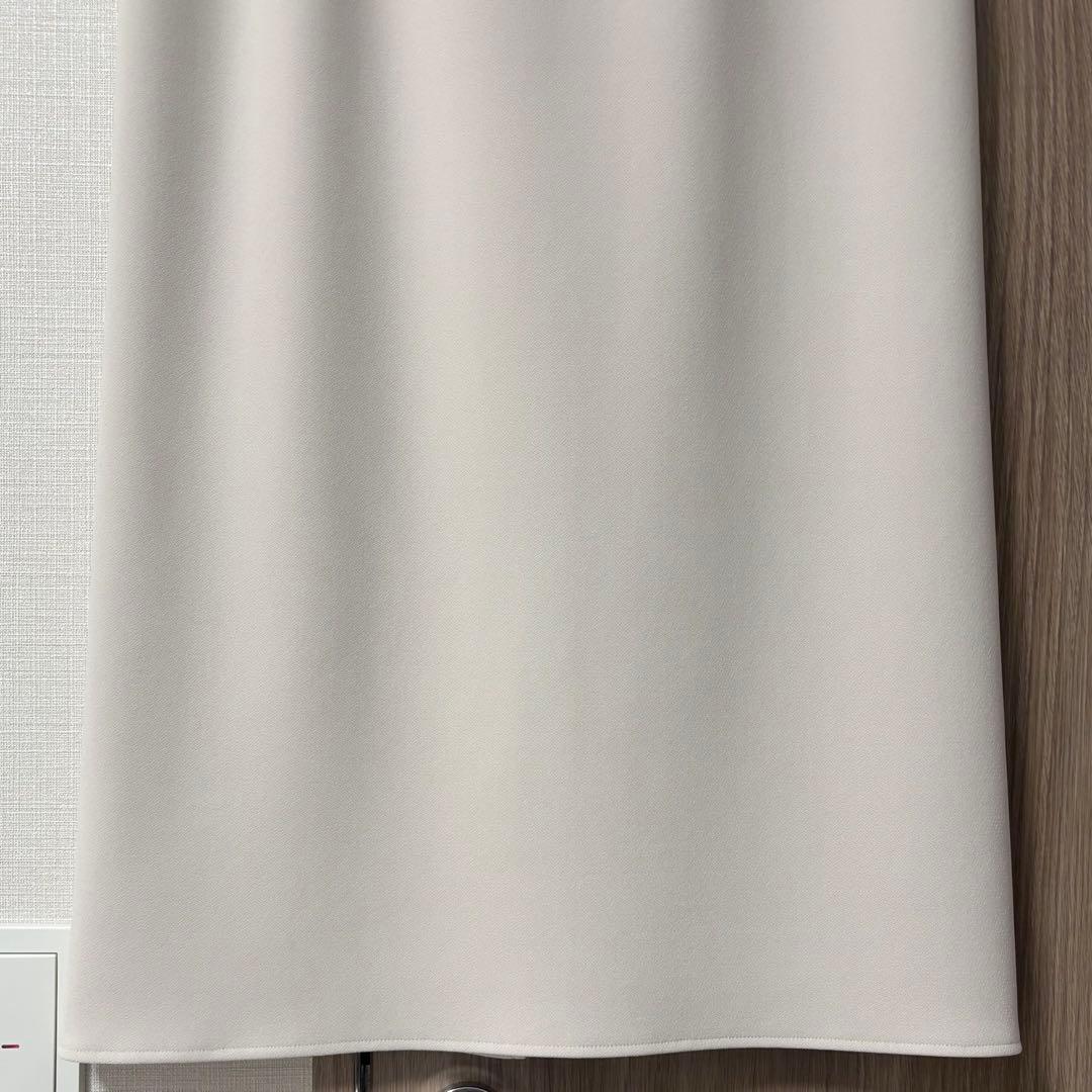 NOBLE コンフォートジャージーライクカラータイトスカート ホワイト 40