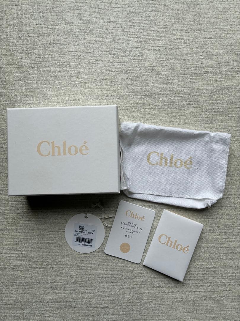 Chloé 馬刺繍 ピンク 三つ折り財布