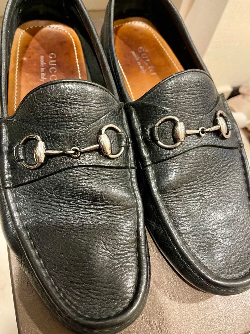 GUCCI ドライビングシューズ　レザー モカシン