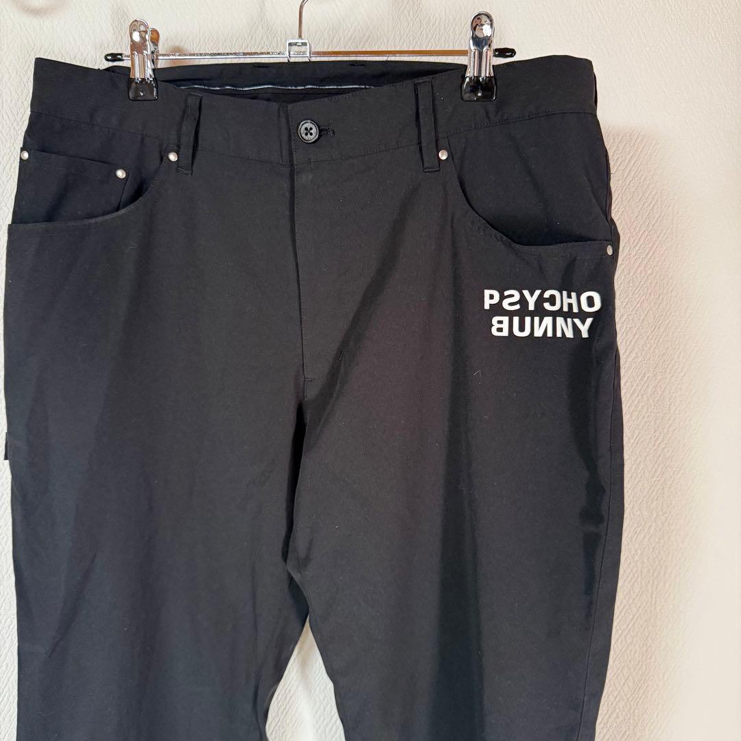 【超美品✨】Psycho Bunny サイコバニー　黒パンツ ゴルフウェア　Ｌ