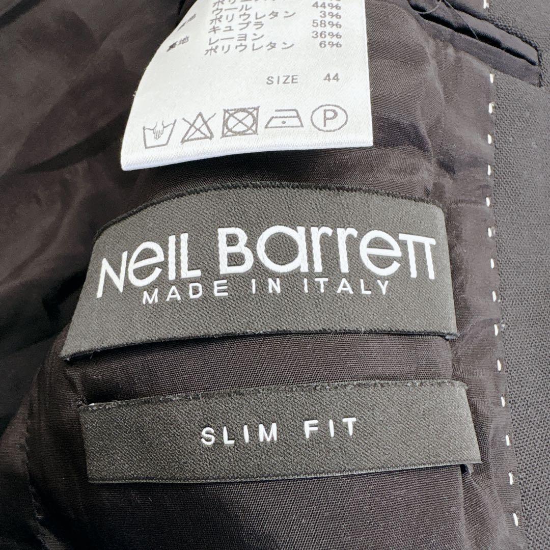 【美品】NEIL BARRETT テーラードジャケット SLIM FIT黒 44
