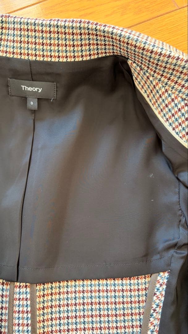 Theory 千鳥格子 テーラードジャケット