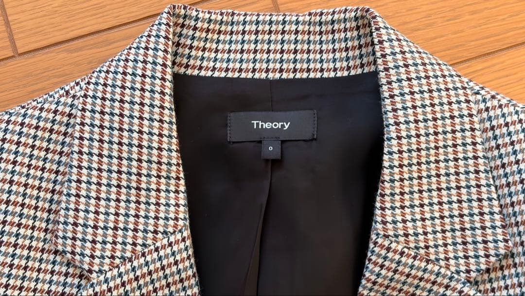 Theory 千鳥格子 テーラードジャケット