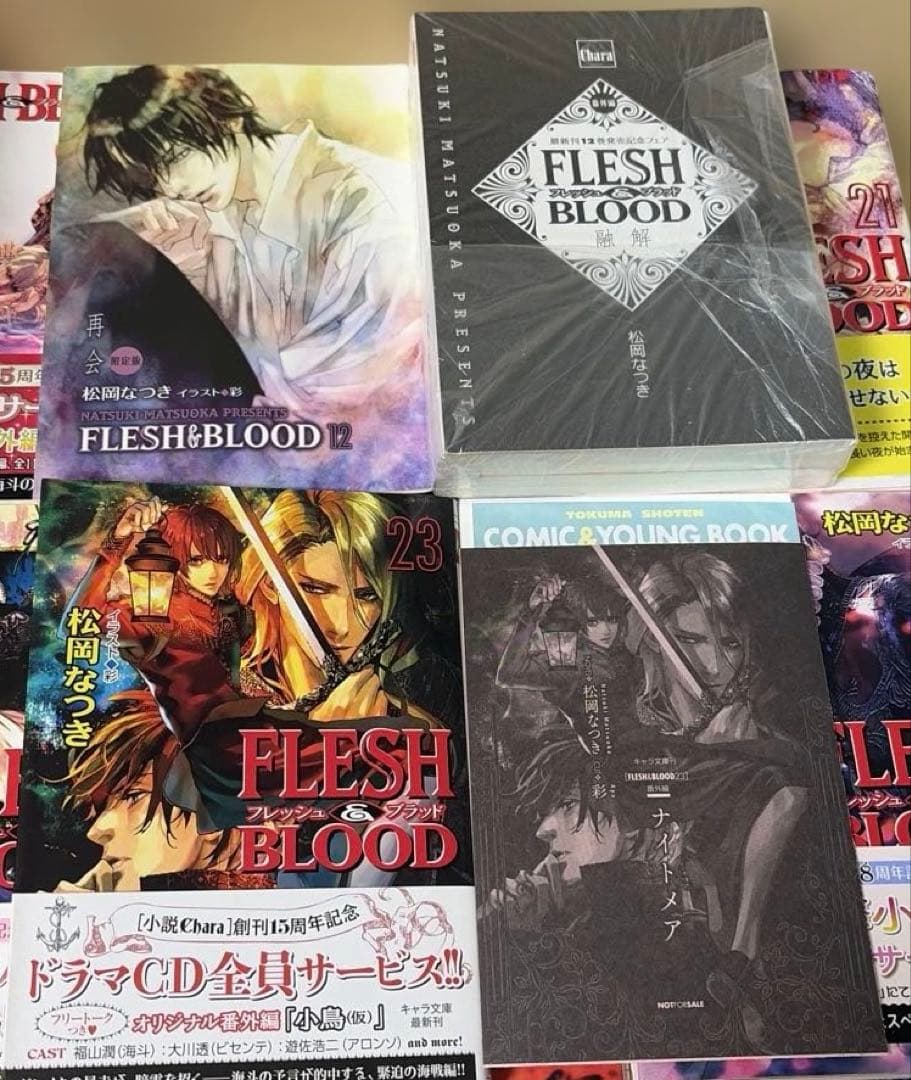 FLESH＆BLOOD 既刊全25巻➕外伝3冊他松岡なつき作品セット