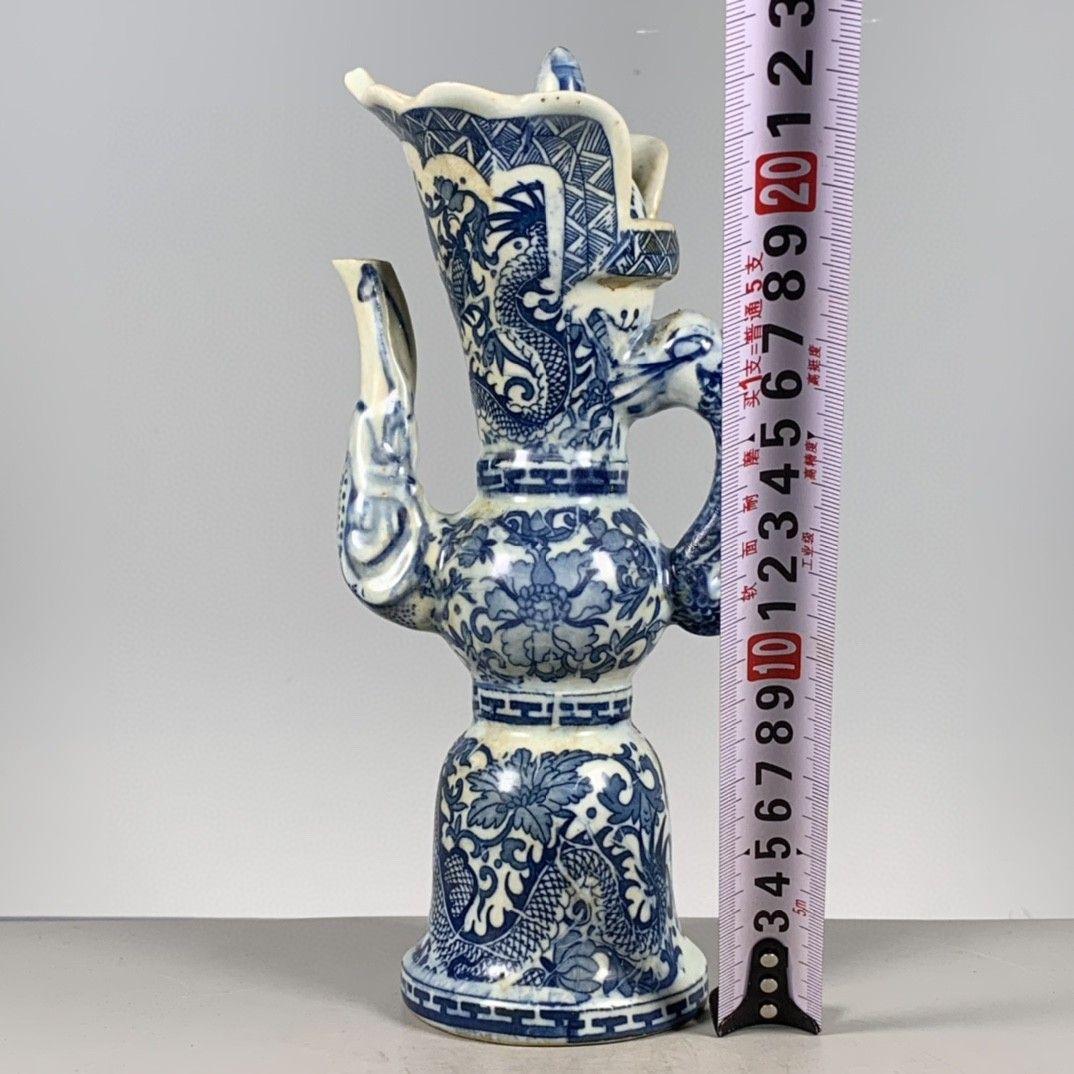龍形 景徳鎮 陶磁器 装飾品 現代工芸品 美術品 置物