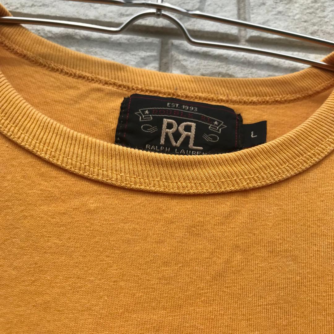 ダブルアールエル　Tシャツ　L　イエロー　錨