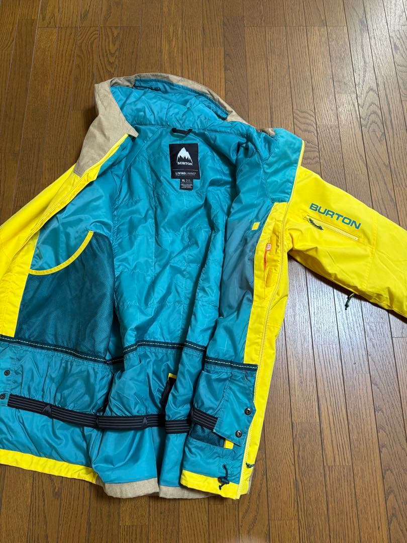 BURTON スノーボードジャケット XL イエロー