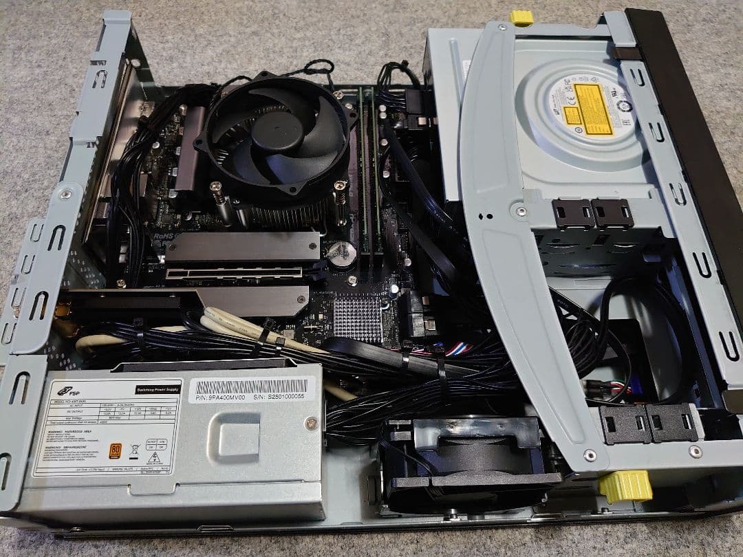 スリムデスクトップPC widows11 DDR5 メモリ32GB CPU無し