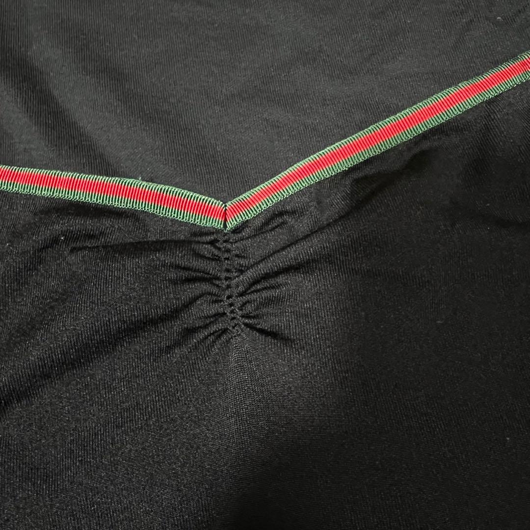 グッチ GUCCI カットソー半袖　シェリーライン　緑赤　サイズXS y2k