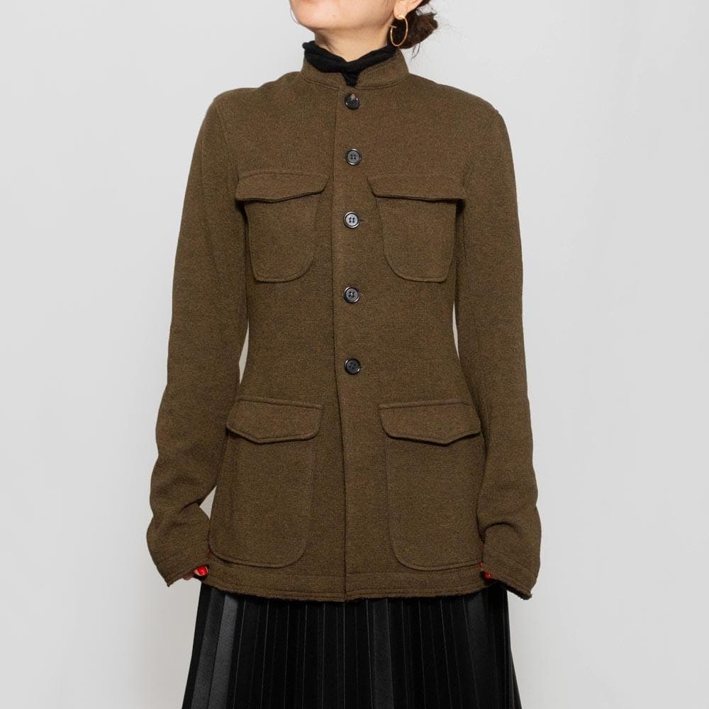 ジャケット・アウター INSCRIRE 23AW Wool jersey tunic jacket