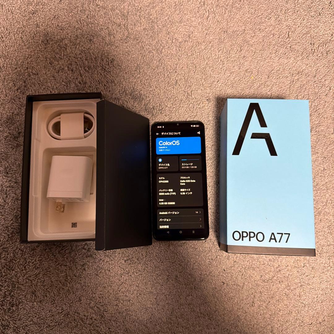 OPPO A77 スマートフォン 128GB