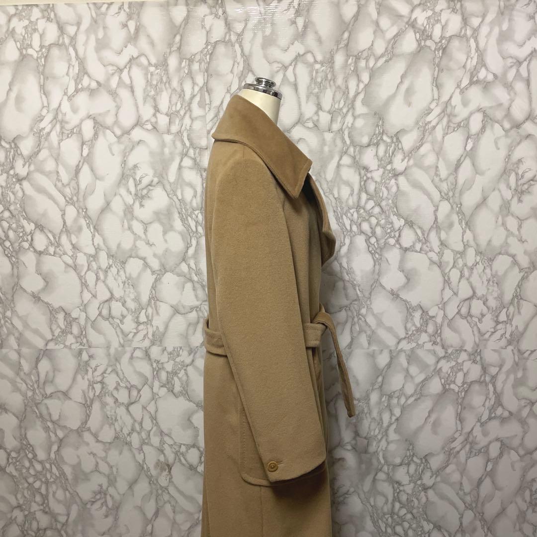 極上品　Max Mara デザインロングコート　カシミヤ混合　ガウン　イタリア製