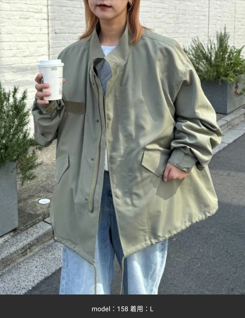 CIAOPANIC TYPY M-65ビッグシルエットショートモッズコート L
