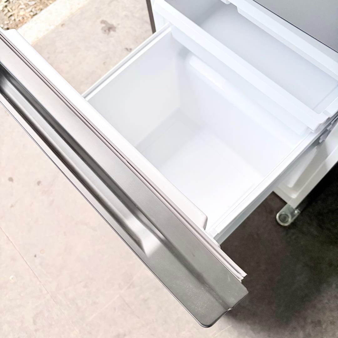 運搬取付無料！グレー純正AQUAフラットデザイン2ドアおしゃれ冷蔵庫！完動超美品
