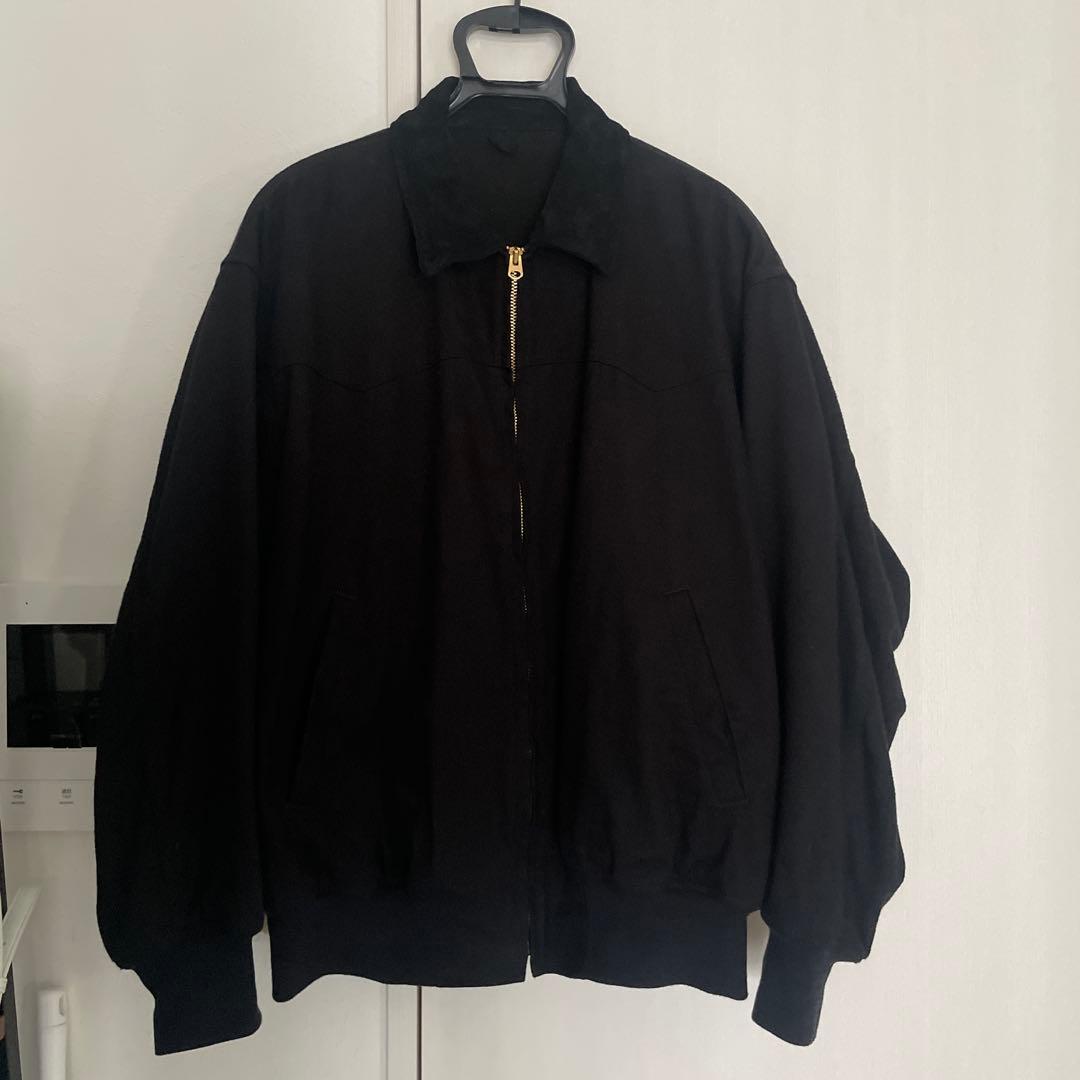 26ss comoli ブラックドリルジップジャケット