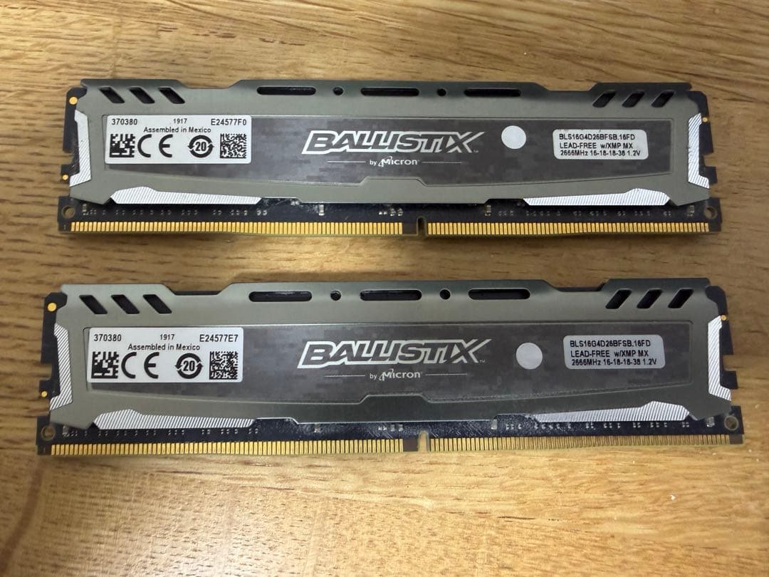BALLISTIX DDR4 2666MHz 16GB×2 (32GB)