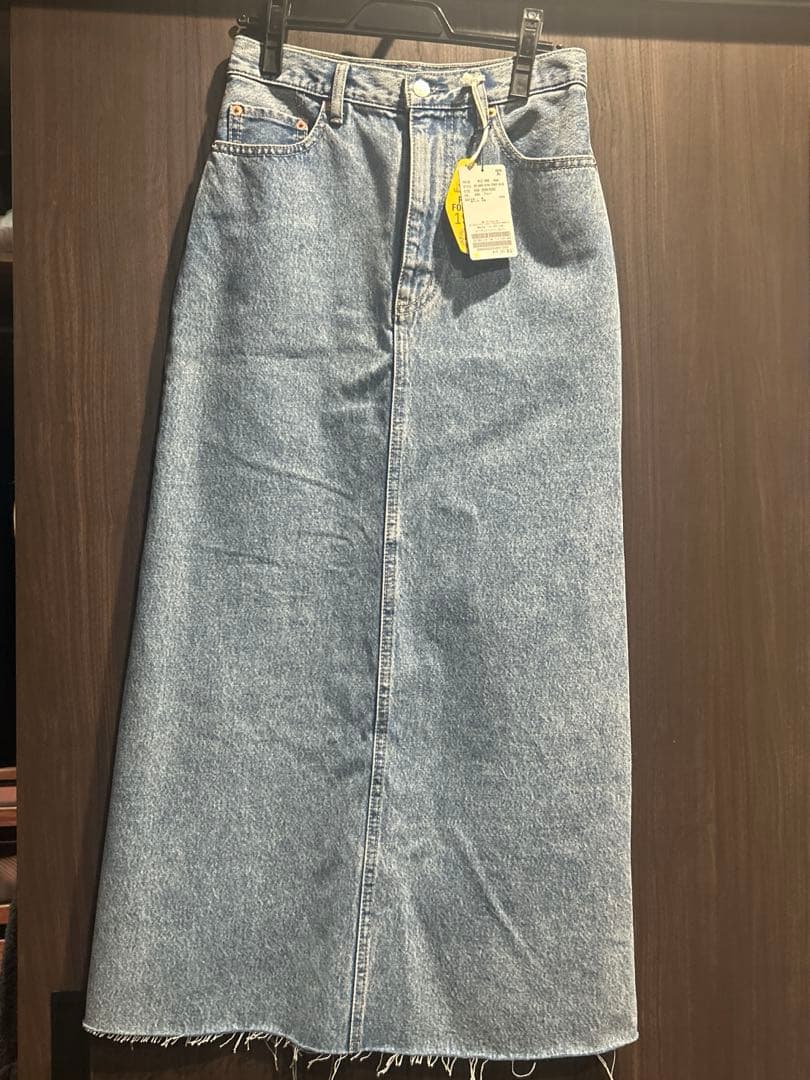 OUTDOOR PRODUCTS デニムスリットリーンスカート 36