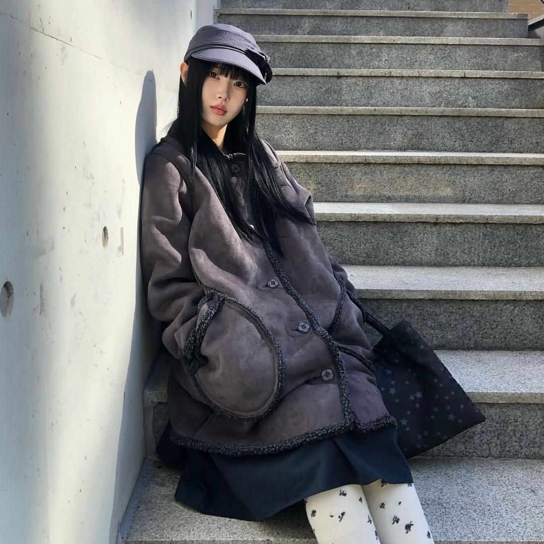 ジャケット・アウター COYSEIO ROUND COLLAR SUEDE JACKET