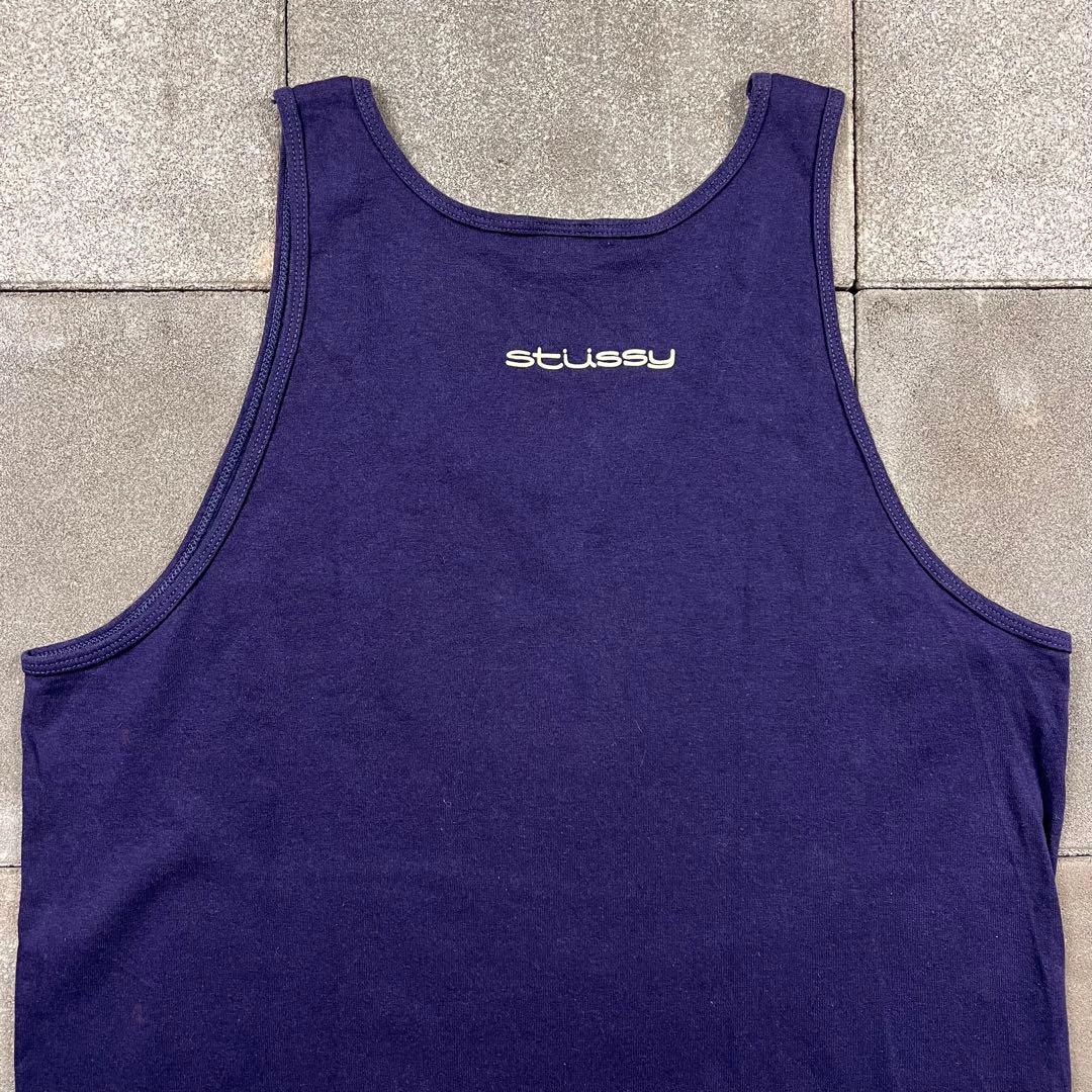 トップス 90s USA stussy jamiroq logo tank top L