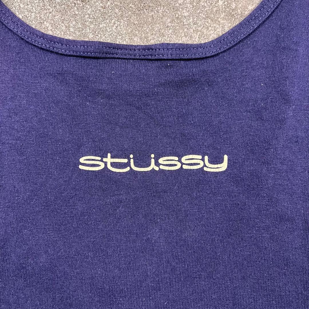 トップス 90s USA stussy jamiroq logo tank top L