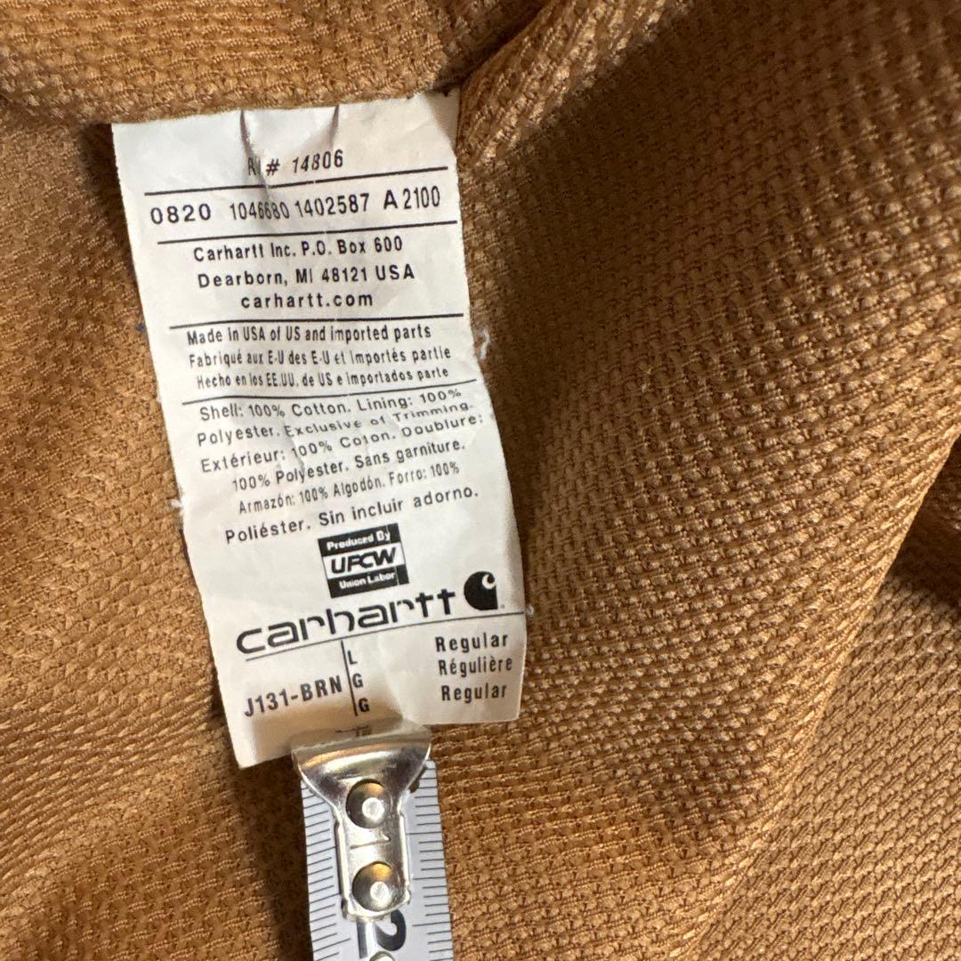 「*送様 美品 00s USA製 Carhartt アクティブジャケット ベージ