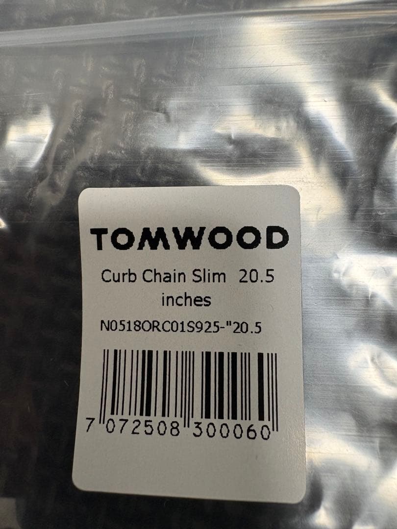 TOMWOOD Curb Chain Slim 20.5インチ ネックレス