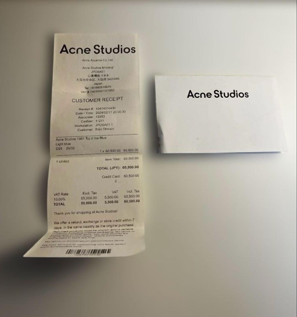 【新品】Acne Studios ルーズフィットジーンズ1991 25/32