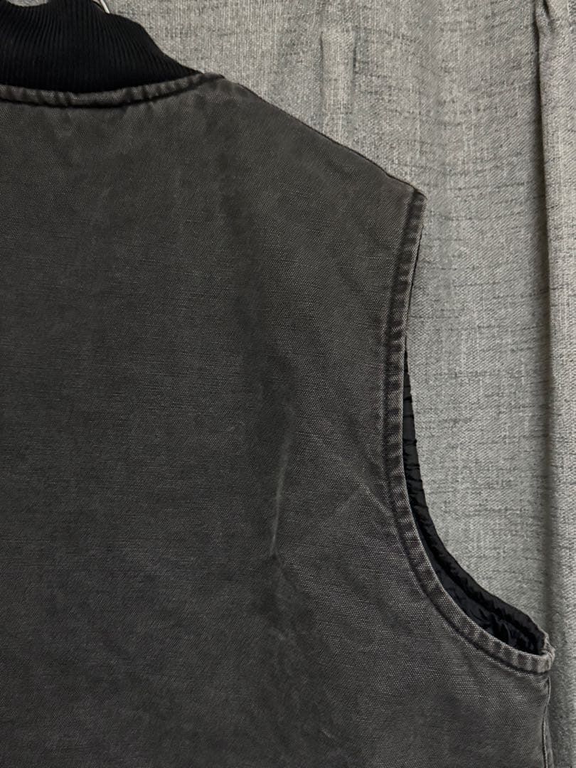 90s Carhartt カーハート ダックベスト ブラック 腰ゴム