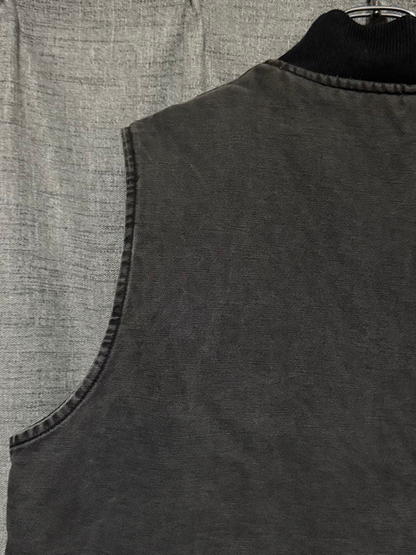 90s Carhartt カーハート ダックベスト ブラック 腰ゴム