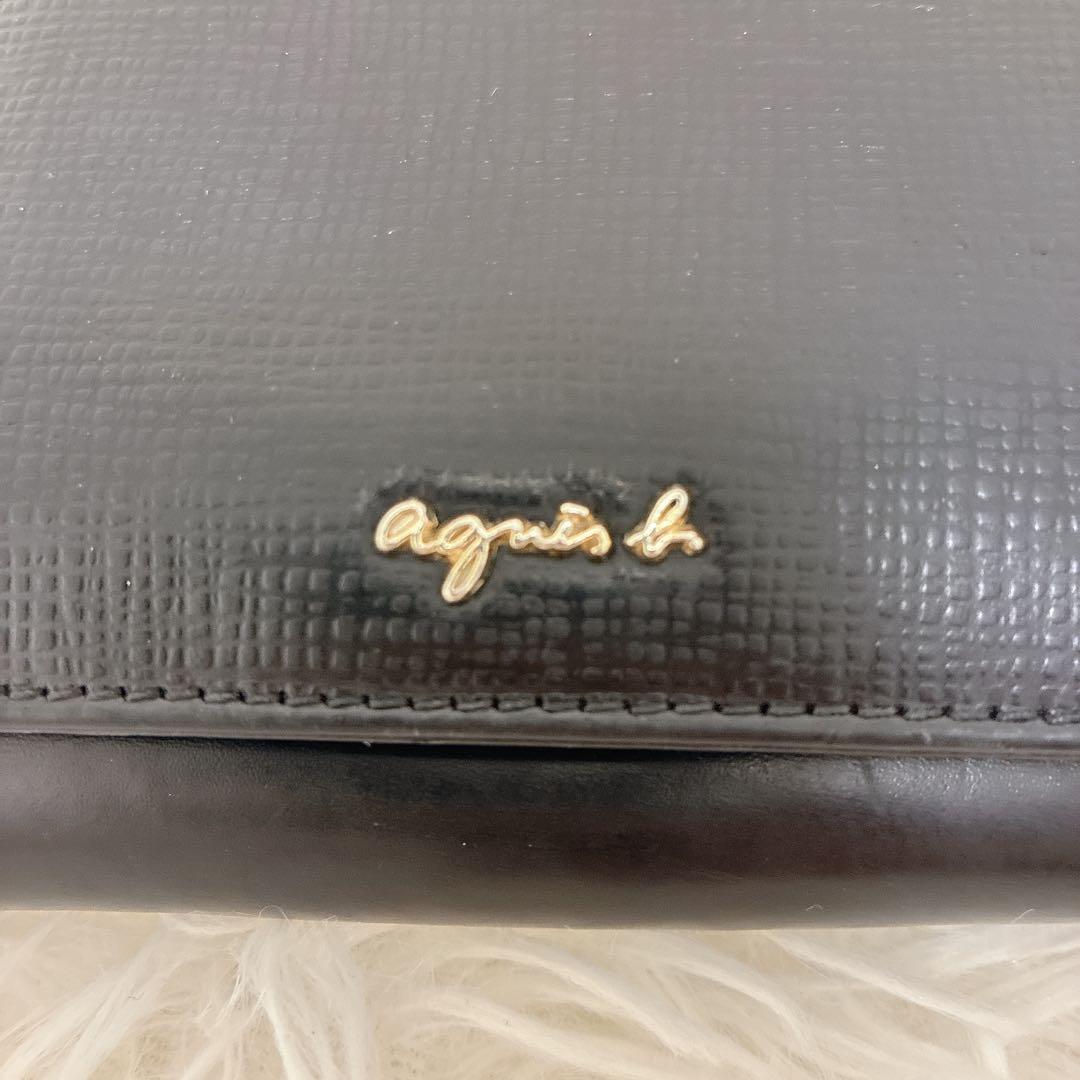 プーさんagnes b アニエスベー 二つ折り財布 web限定 ブラック