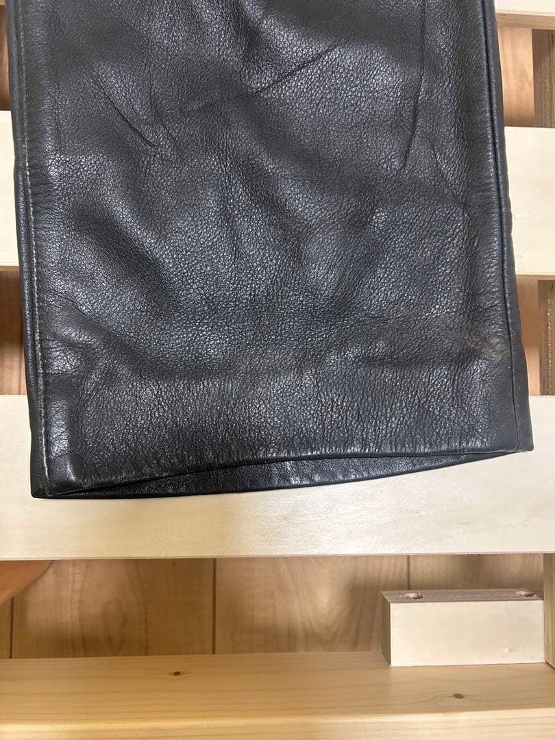 DIESEL OCHISE ブラック 本革レザーパンツ