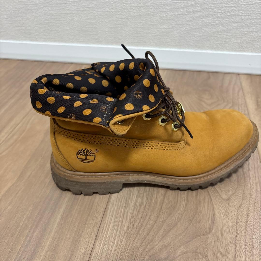 Timberland ブーツ ベージュ ドット柄　レディース23cm 即購入OK