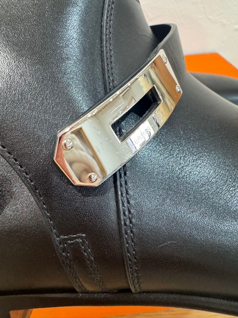専用　極美品 HERMES エルメス ネオ 黒 39レザーブーツ ケリー