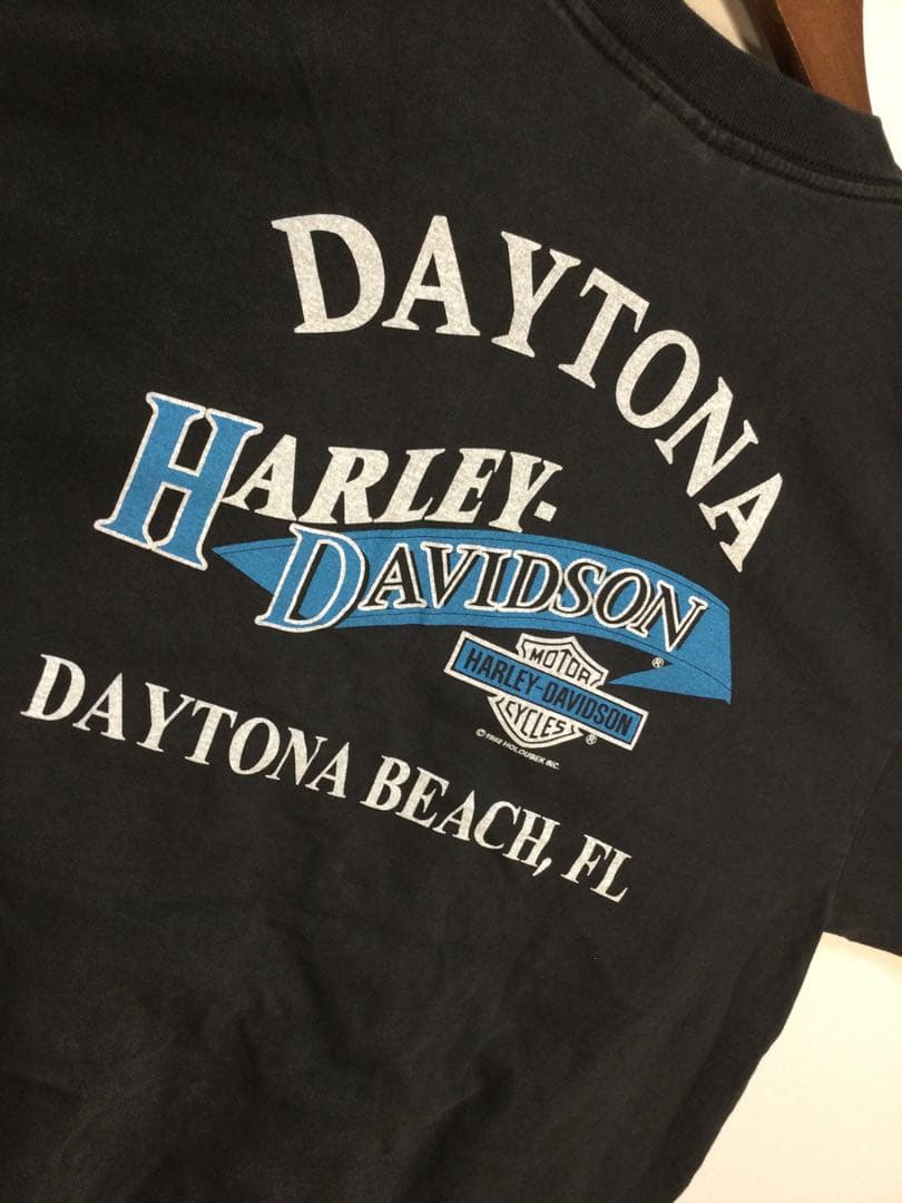 長袖ブラックtシャツ By HARLEY-DAVIDSON