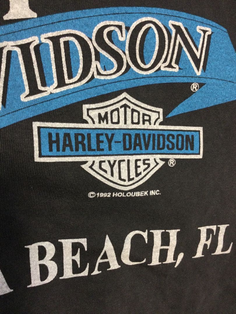 長袖ブラックtシャツ By HARLEY-DAVIDSON