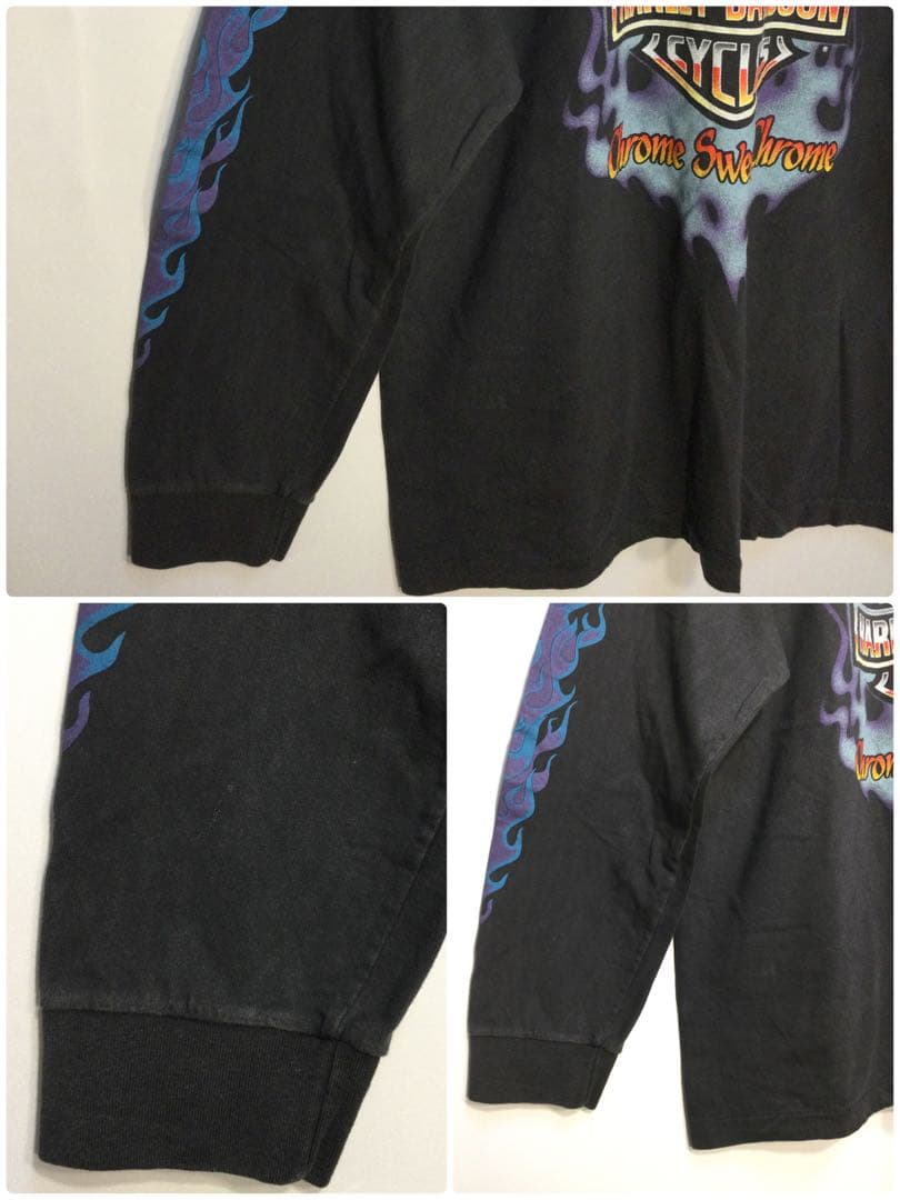 長袖ブラックtシャツ By HARLEY-DAVIDSON