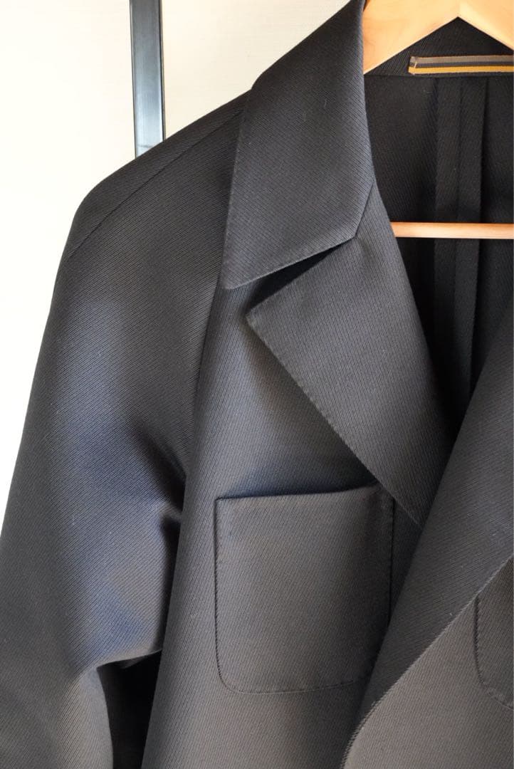 古着売ります ORBIUMローブジャケット黒H.M.Robe2A-3