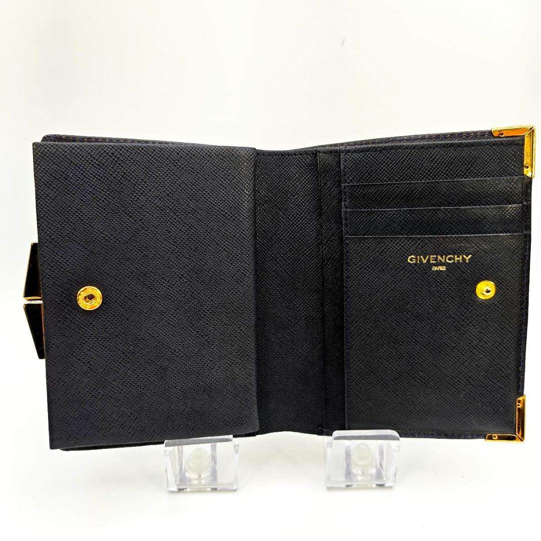極美品 ジバンシー がま口 二つ折り財布 コンパクト ウォレット ミニ