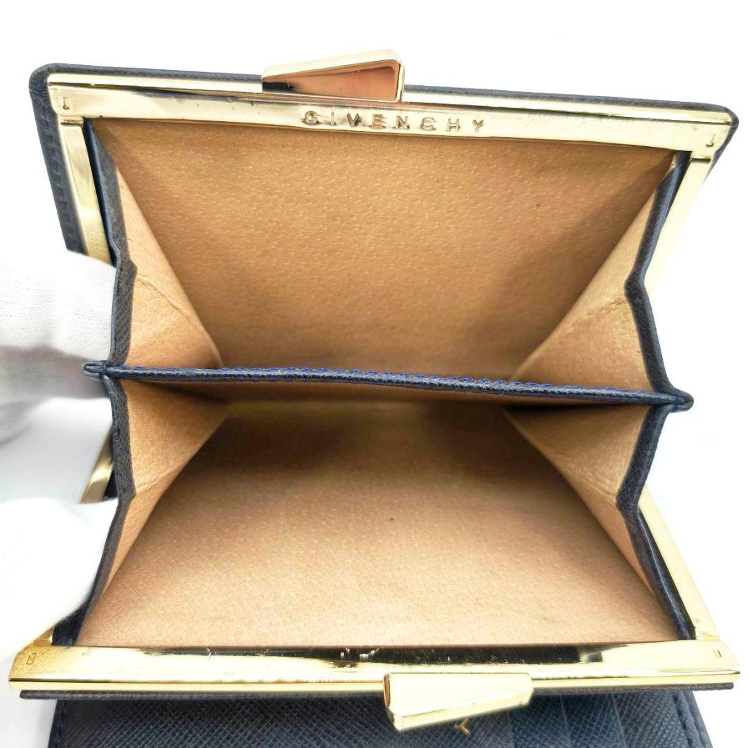 極美品 ジバンシー がま口 二つ折り財布 コンパクト ウォレット ミニ
