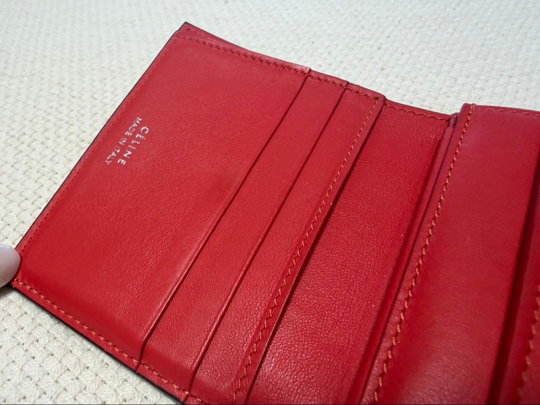 セリーヌ CELINE スモール フォールデッド マルチファンクション ベージュ
