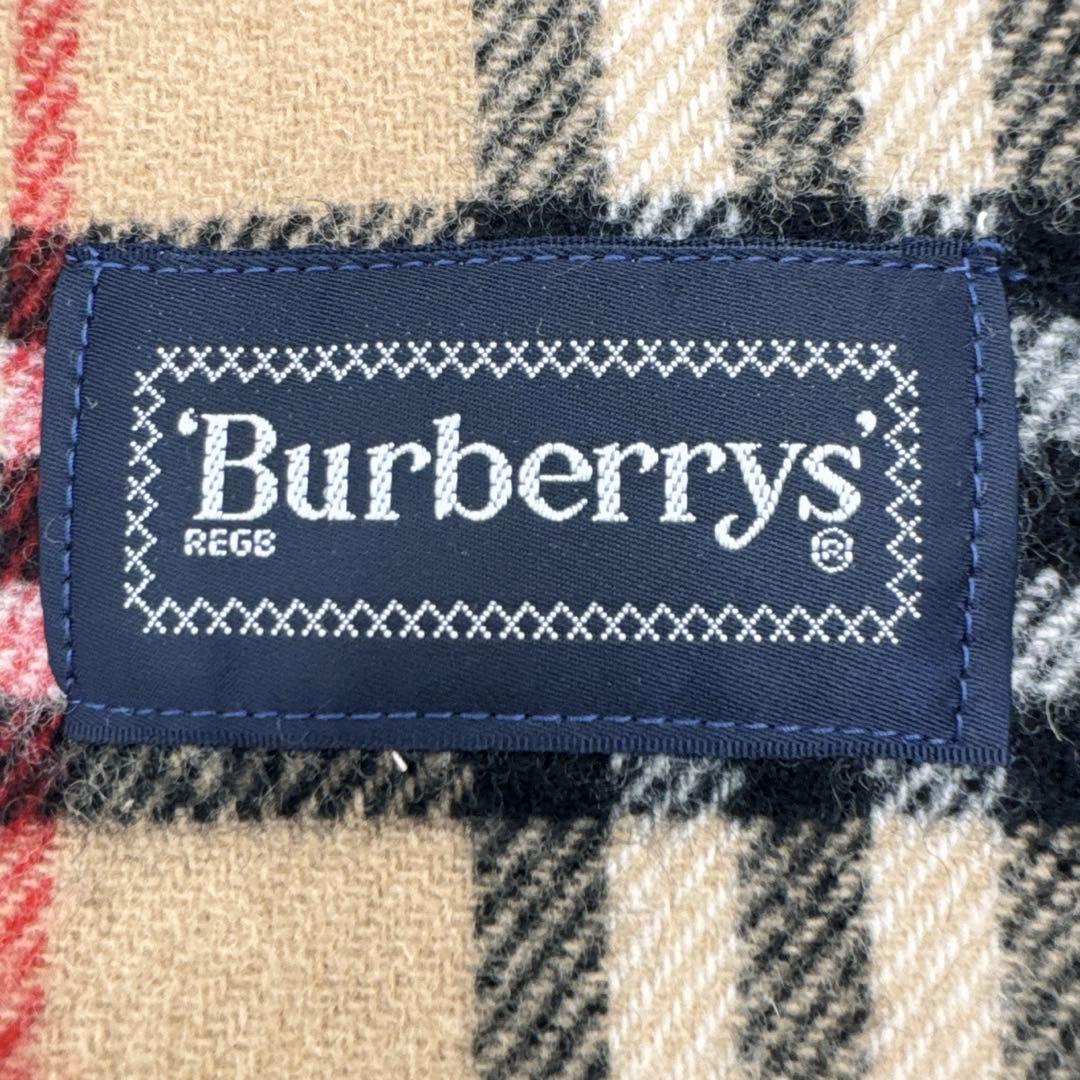美品✨ BURBERRYS　大判　マフラー　ブランケット　ノバチェック　ロゴ刺繍