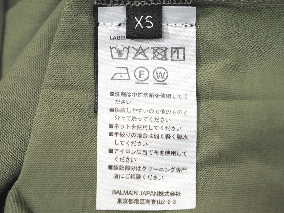 バルマン 18SSエンブレムプリントTシャツXS オリヴィエ・ルスタン