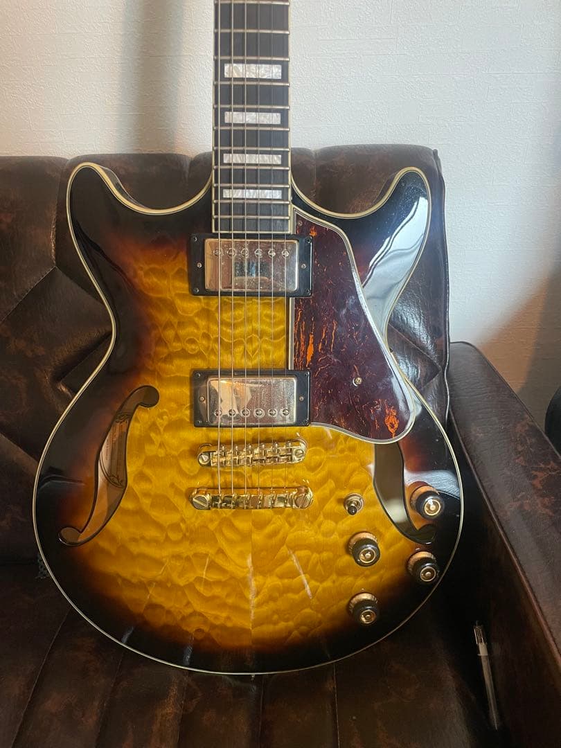 【引取限定/西新宿】Ibanez AM93PM セミアコ 美杢目 エレキギター