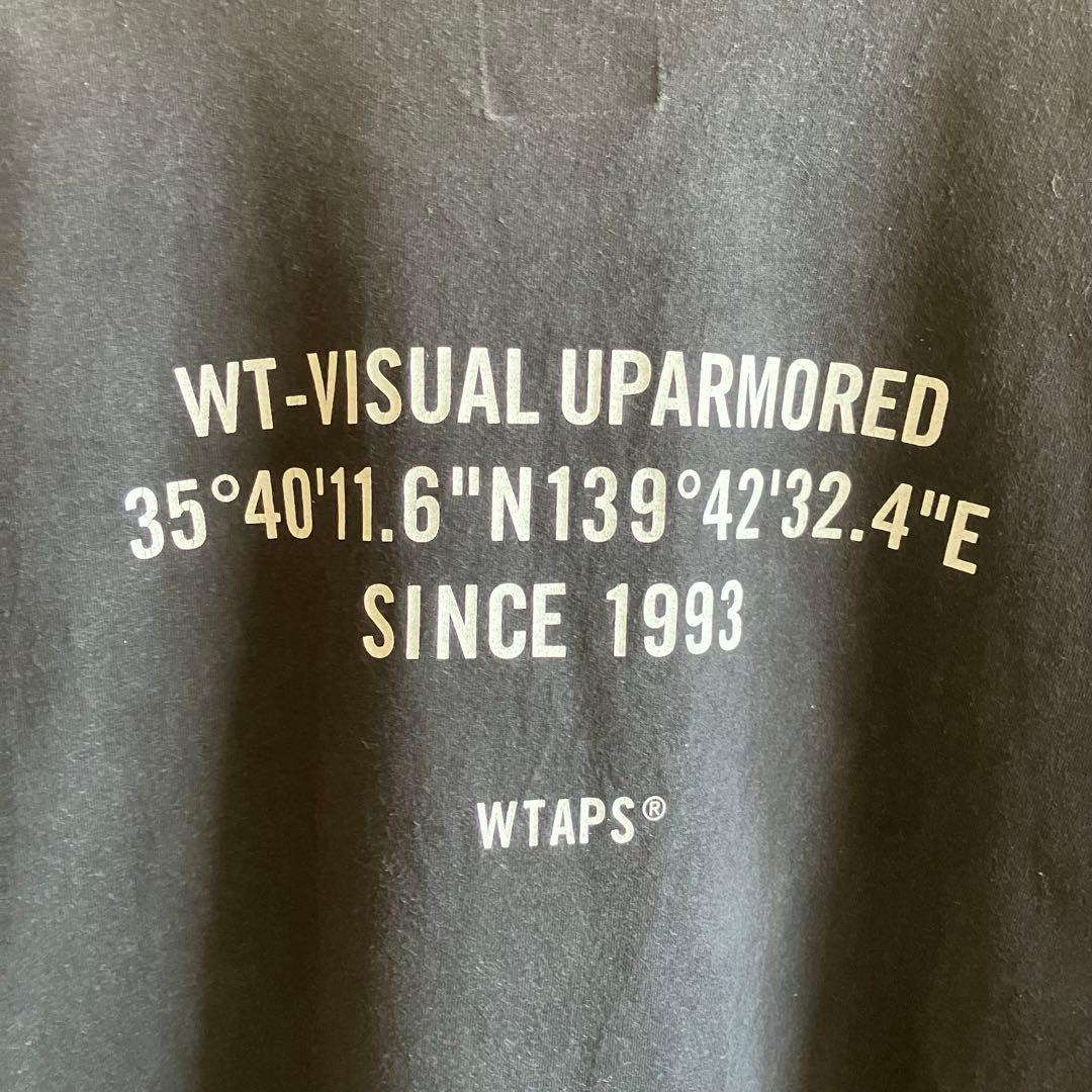 古着 日本製 wtaps ダブルタップス 両面ロゴtシャツ 黒 XL