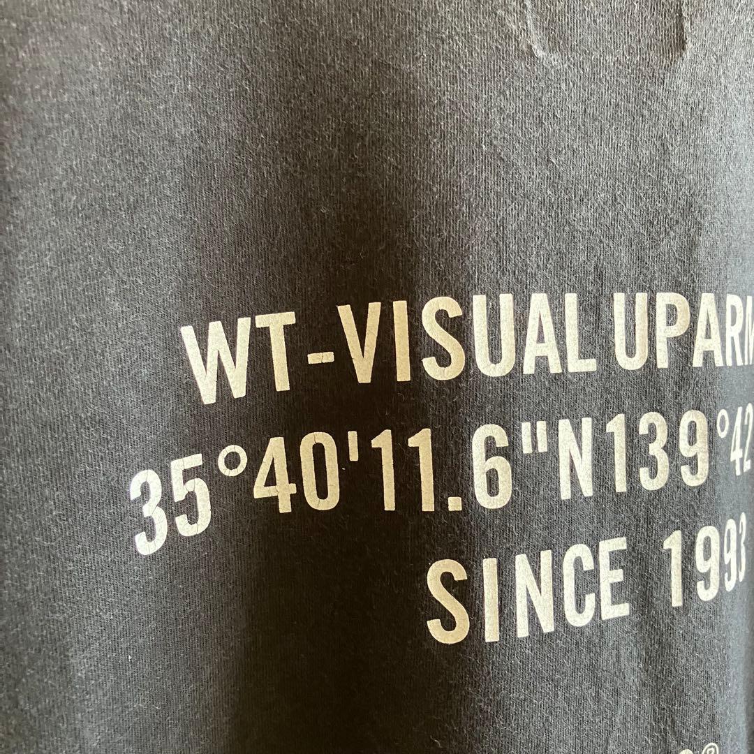 古着 日本製 wtaps ダブルタップス 両面ロゴtシャツ 黒 XL