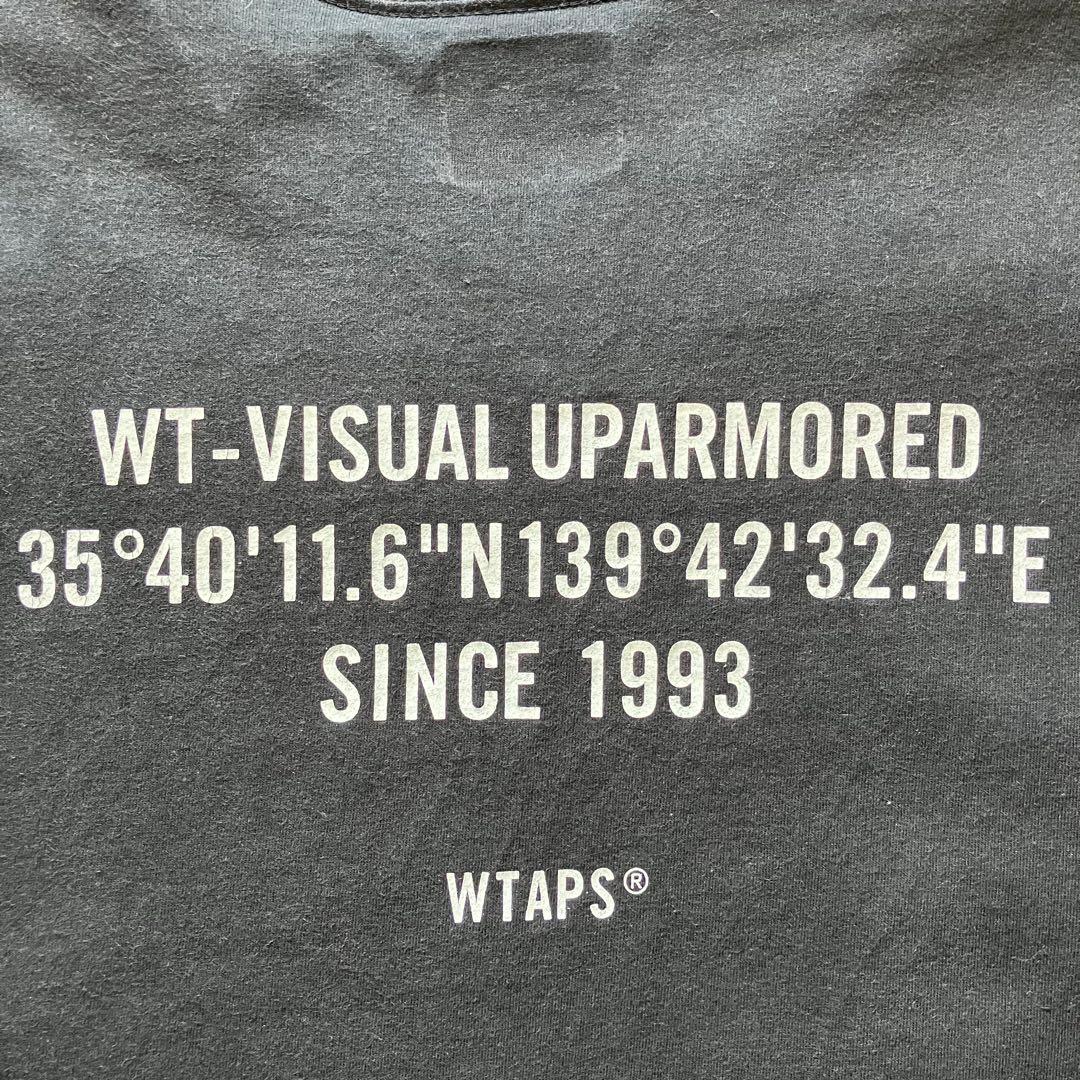 古着 日本製 wtaps ダブルタップス 両面ロゴtシャツ 黒 XL