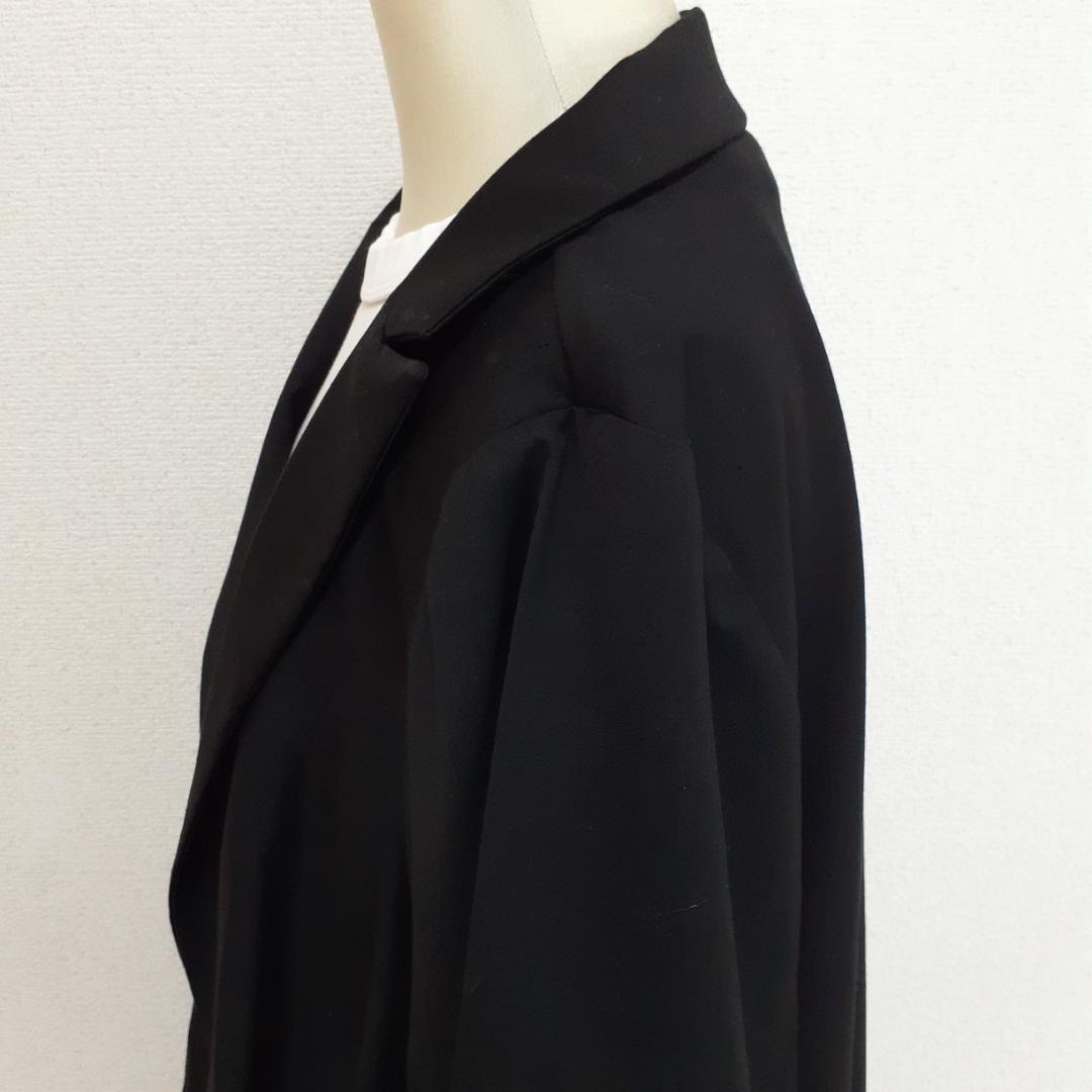 美品◎kOhAKU コハク 変形デザインテーラードジャケット アウター ブラック