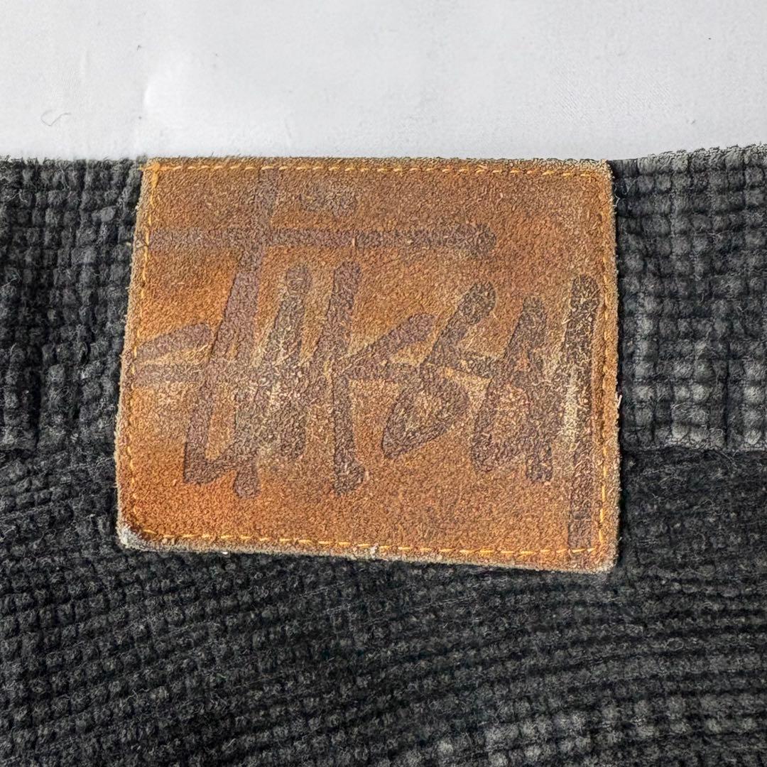 90’s USA製 OLD STUSSY ブラック コーデュロイ パンツ 36