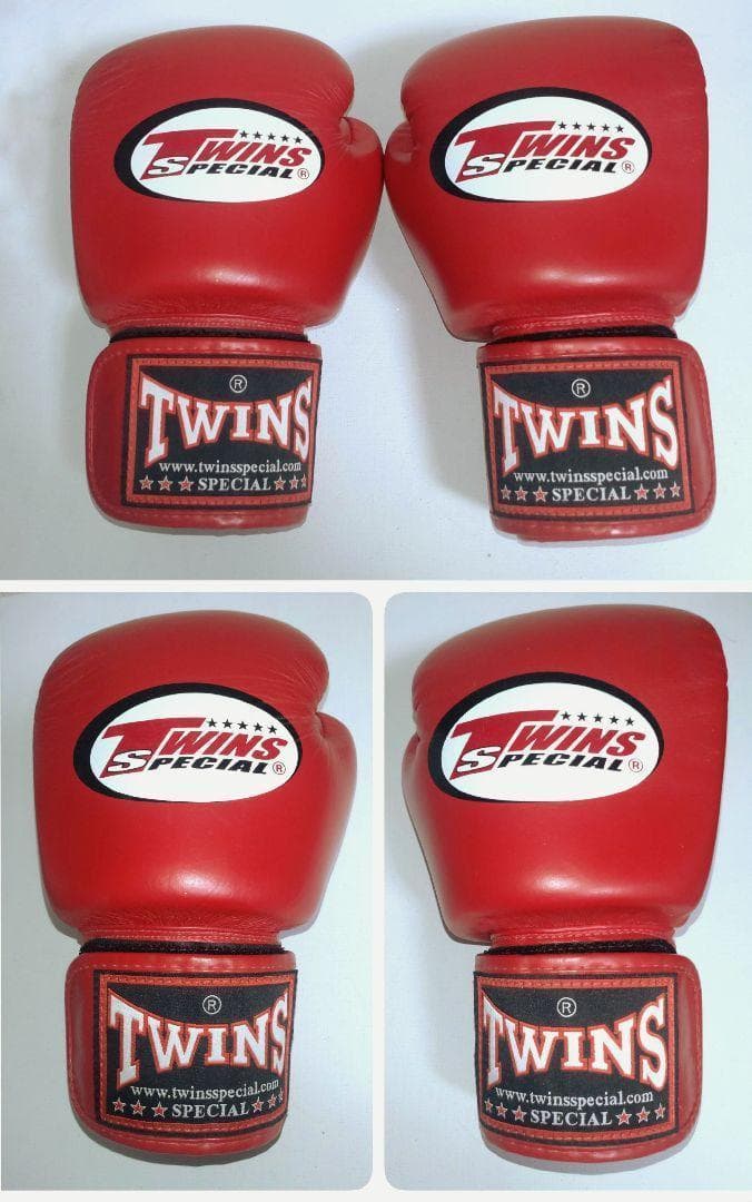 正規品 TWINS ツインズ ボクシンググローブ 8oz 赤 本革製 ムエタイ